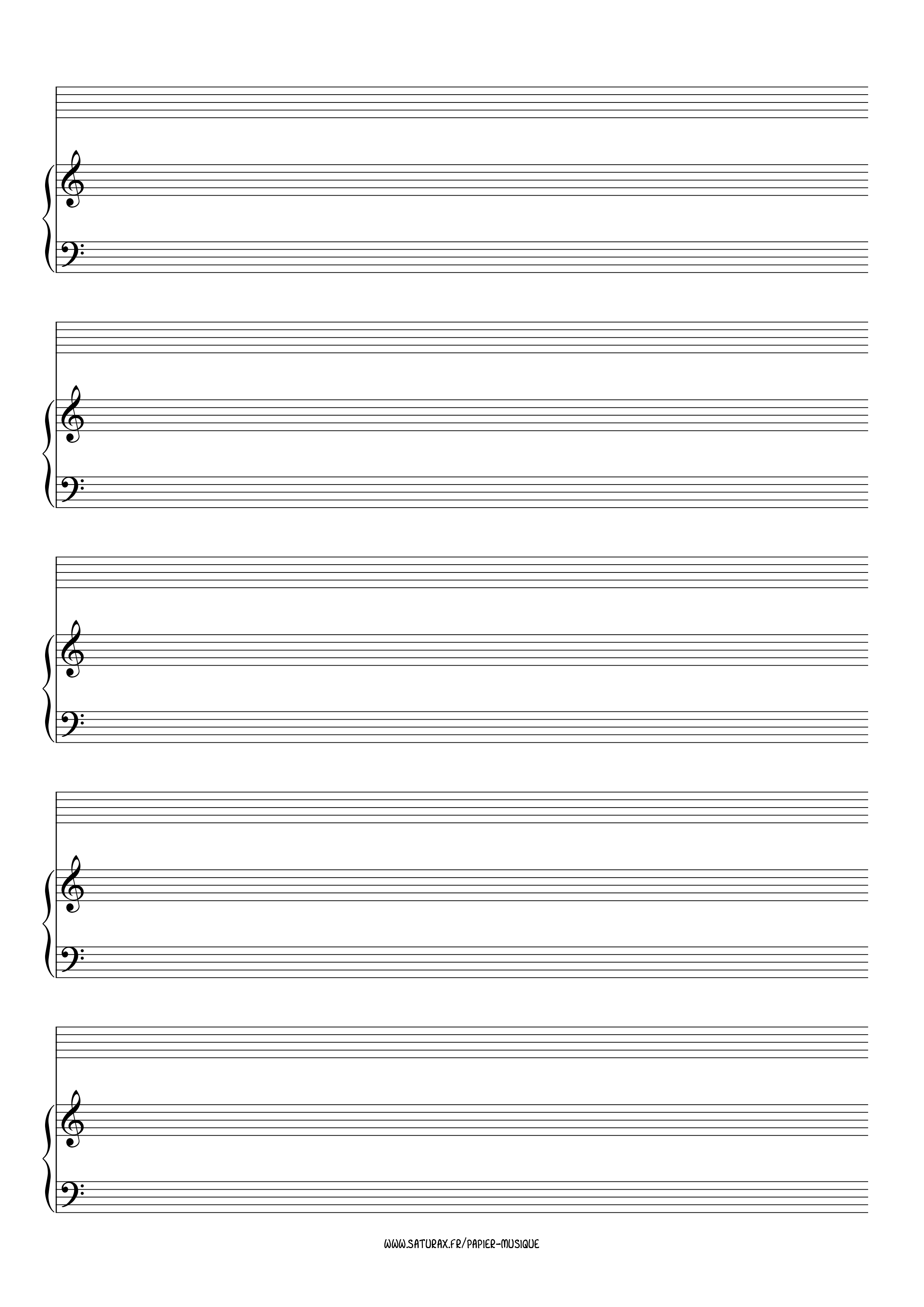 Téléchargement gratuit de Papier à Musique /#Blank #Score #Piano