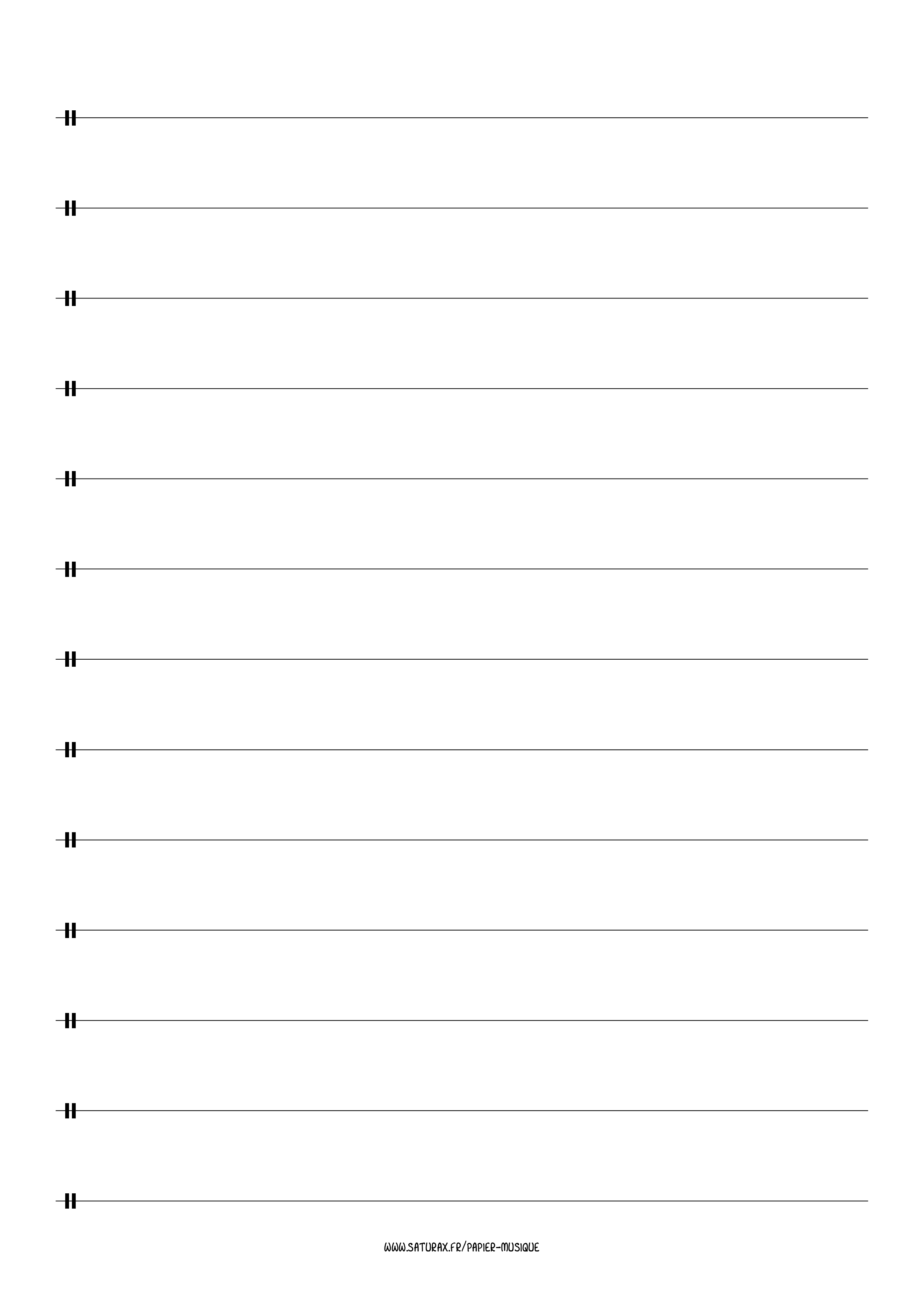 Partitions de musique vierges à imprimer - Twinkl