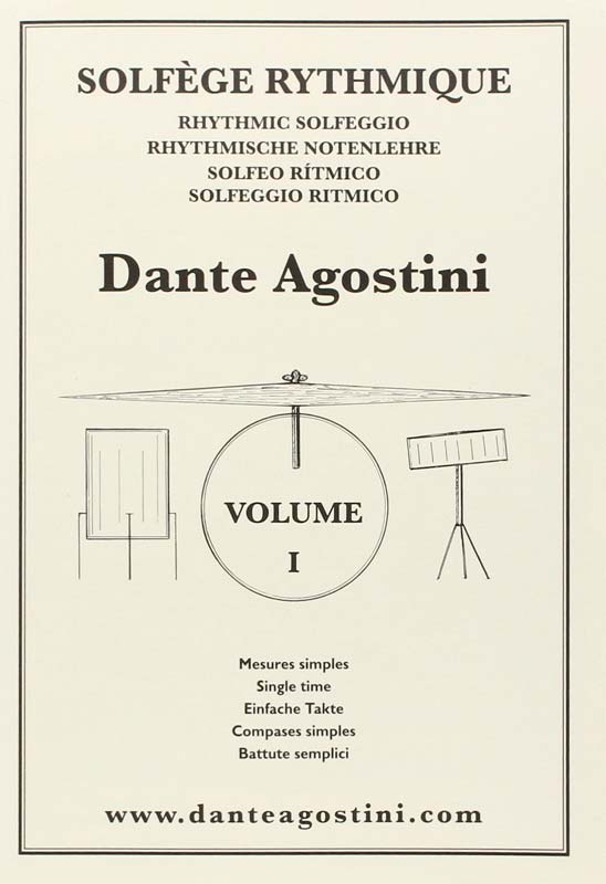 methode dante agostini solfege rythmique volume 1 livres de musique