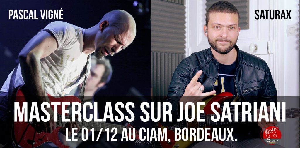 masterclass sur joe satriani saturax pascal vigne ciam bordeaux